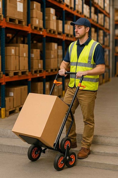 NOWY Wózek Transportowy Magazynowy Schodowy Składany 6-kołowy 200kg