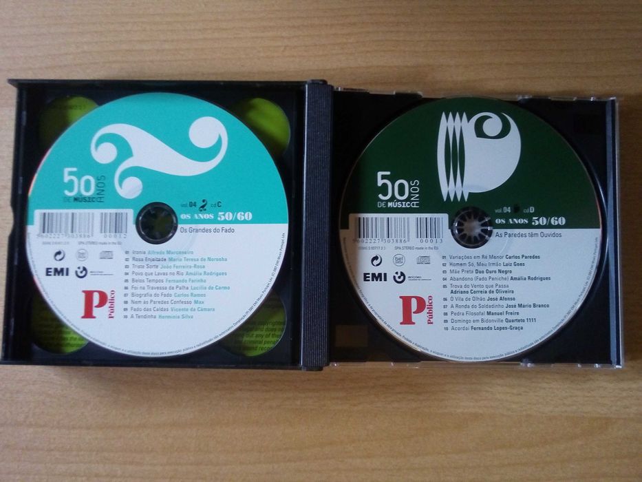 O Melhor Da Música Portuguesa Vol. 04 - Os Anos 50/60 4xCD - Colecção 50 Anos De Música Jornal PÚBLICO