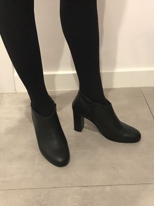 Ochnik_wiosenne, czarne botki_39 rozm.