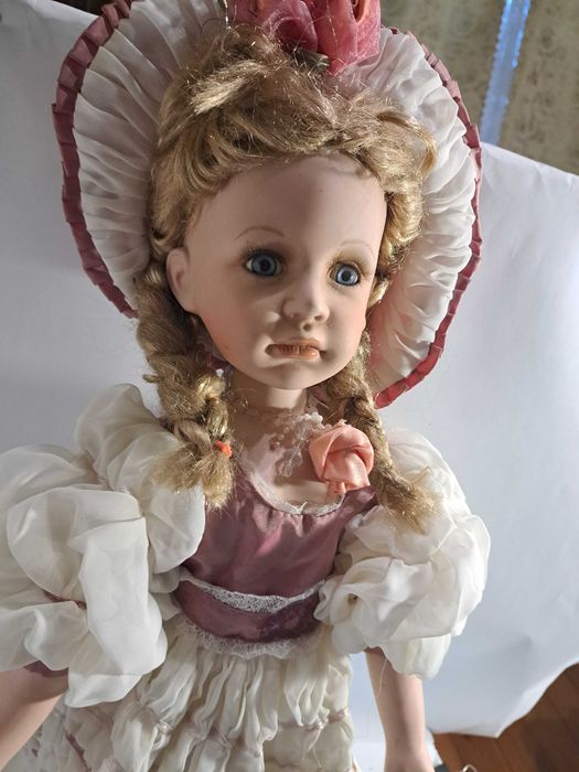 Кукла, Фарфоровая, 59 см,  фарфор