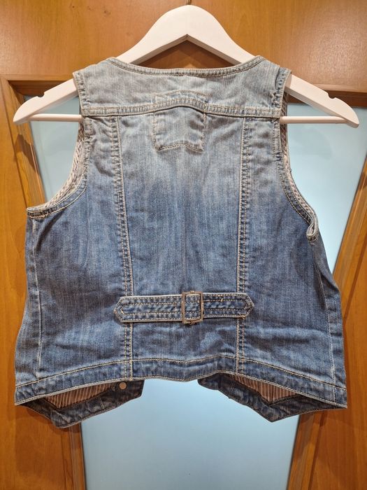 Dziewczęca kamizelka dżinsowa H&M kids