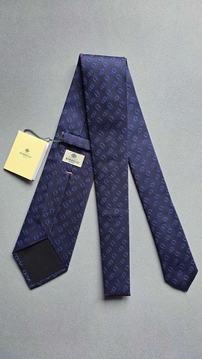 krawat jedwabny LUIGI BORRELLI