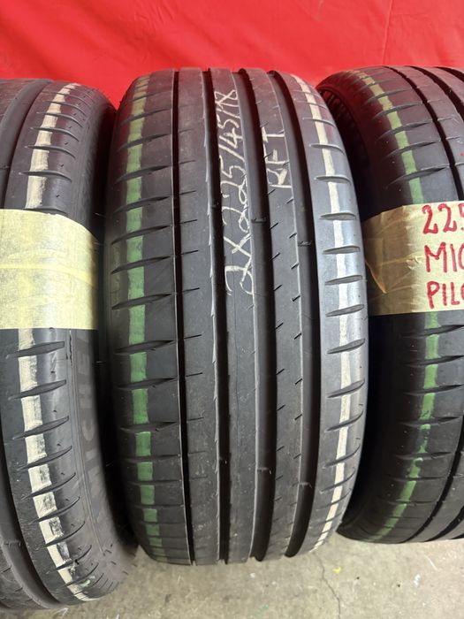 Pneus RFT 225/45/18 + 255/40/18 Michelin Impecaveis