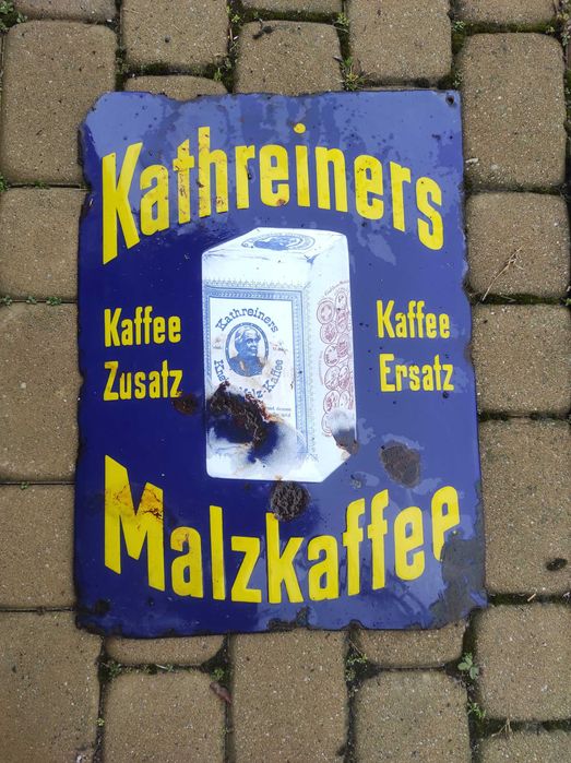 Stary szyld niemiecki Kathereiners Malzkaffee