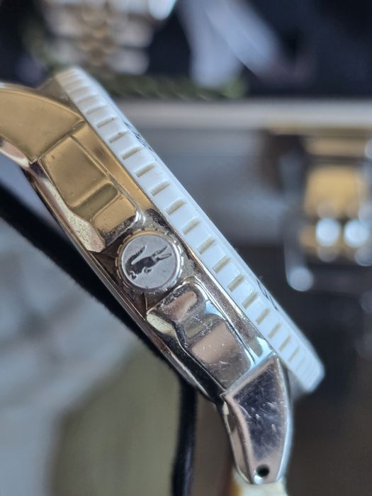 Relógio Lacoste Quartz Branco com Detalhes em Verde
