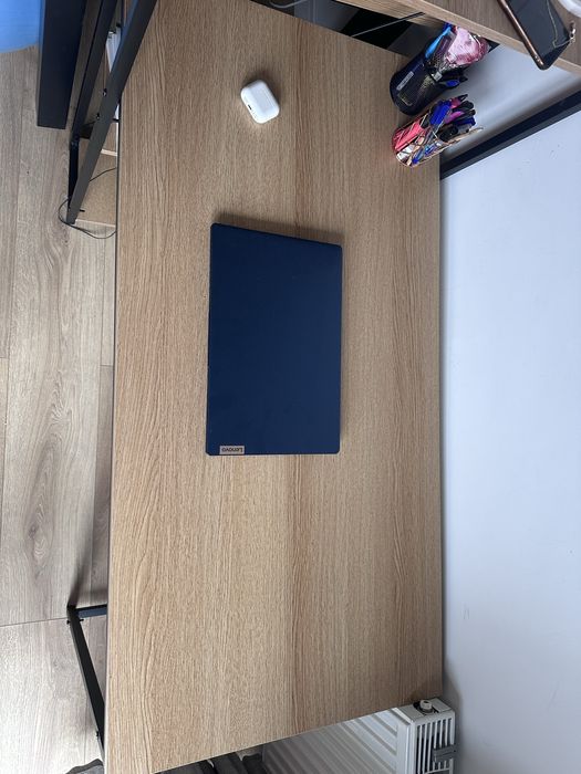 Biurko loftowe industrialne z regałem półkami