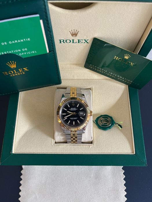 Rolex Datejust Preto e dourado 41mm