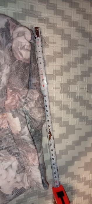 Spodnie damskie materiałowe kwiaty M/L
