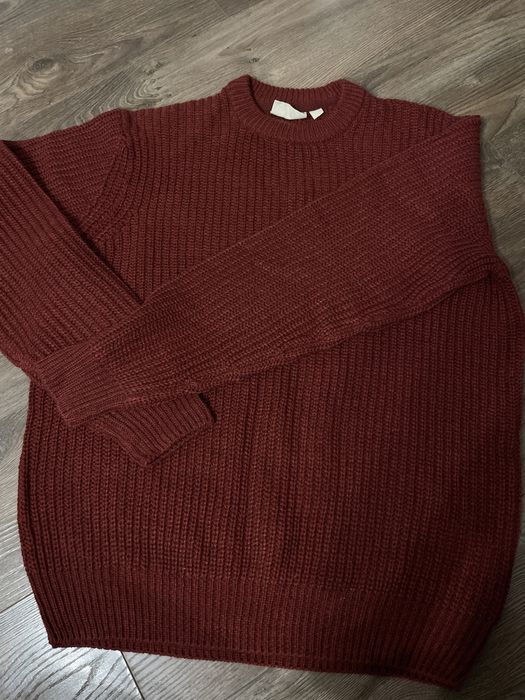 Чоловіча сіра тепла кофта на замку светр xl