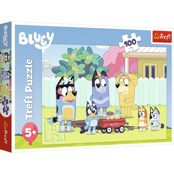 Puzzle 100 Wesoły Świat Bluey 16471 Trefl Pap Nowa Nieużywana