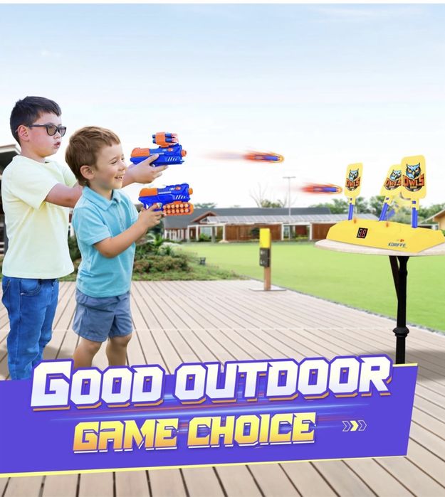 Електрична мішень для стрільби з підрахунком очок та мʼякими набоями