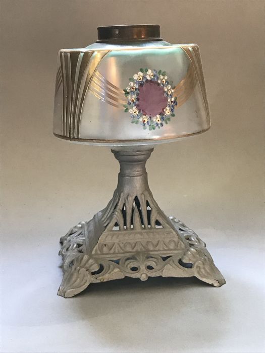 Lampa nafrowa, podstawa szkło metal