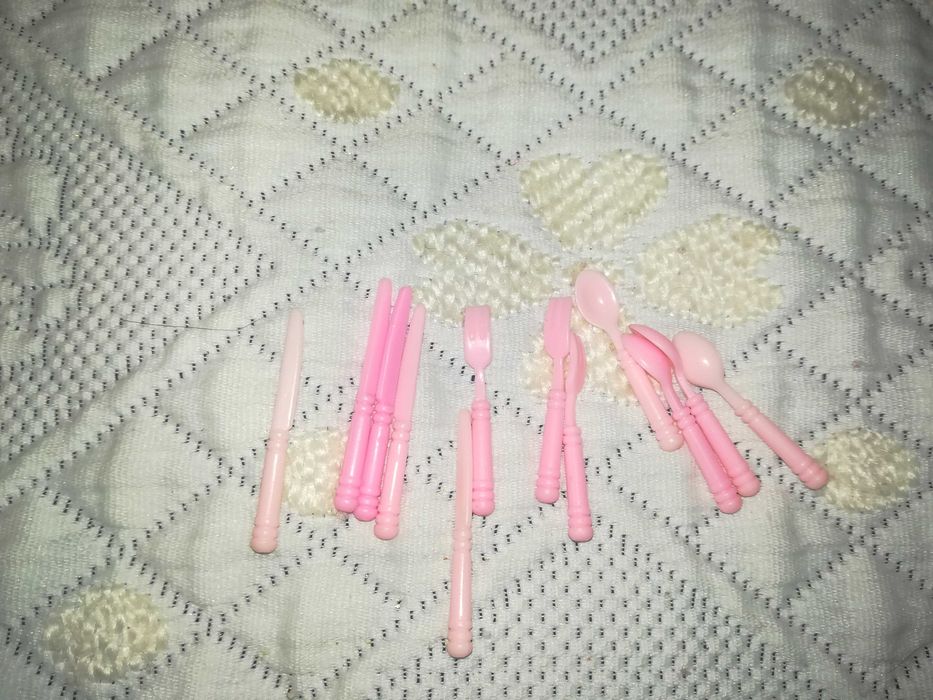 Talheres para Boneca Barbie