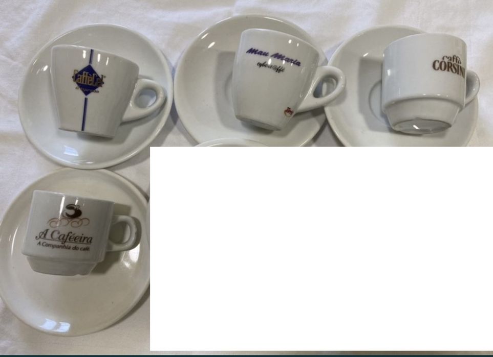 Chávenas café de coleção