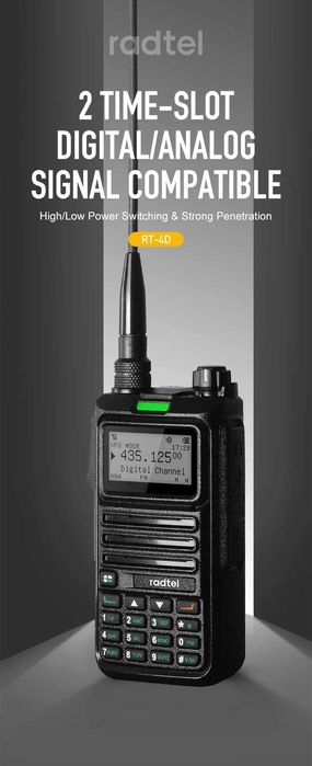 Radtel RT-4D DMR Digital Walkie Talkie Dual Mode Ham Radio. Акція