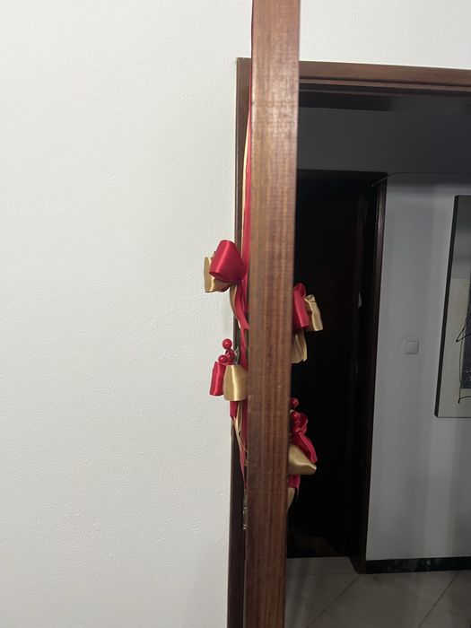 (Feito à Mão) Fita de Natal - Porta de entrada - Escapulário