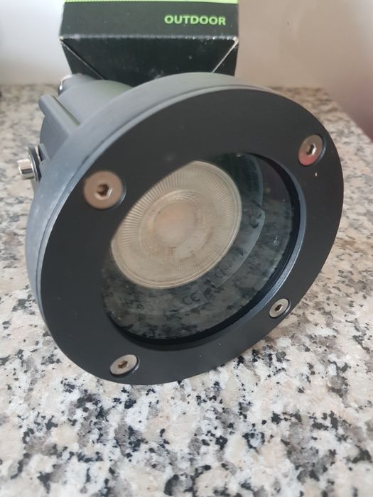 Foco Projetor Aluminio GU10 LEDS-C4 - Exterior - Preto