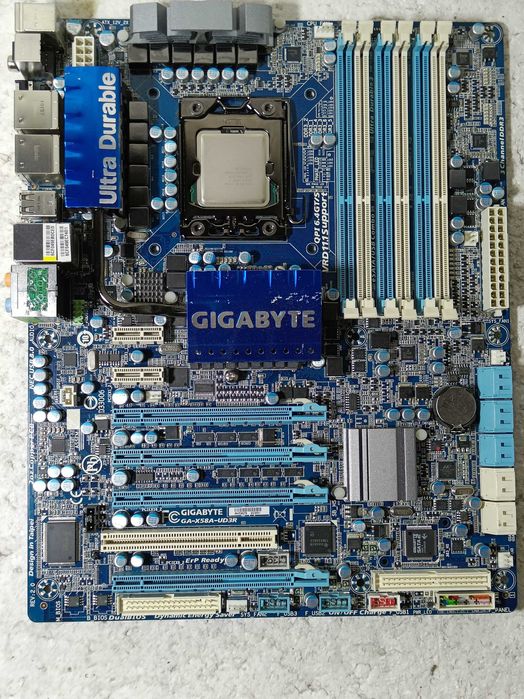КОМПЛЕКТ Материнська плата Gigabyte GA-X58A-UD3R + проц i7-960 LGA1366