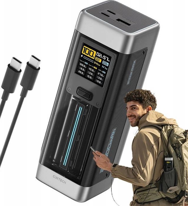 Супершвидкий павербанк CUKTECH 210W 25000 mAh 2x USB-C 1x USB-A PD 3.1