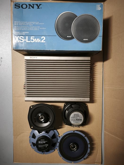 Colunas / Amplificador Car Audio SONY