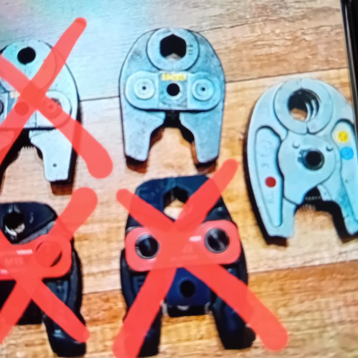 Szczeki zaciskowe Rems mini, Rothemberger comact  Uponor