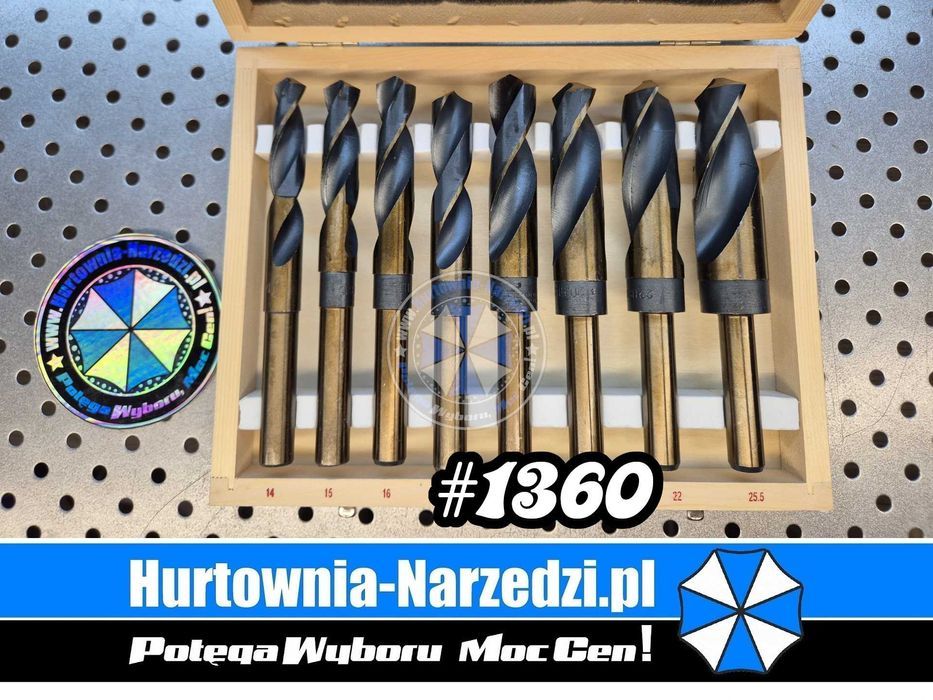 Zestaw Wierteł Kobaltowych 14-25,5mm wiertła kobaltowe