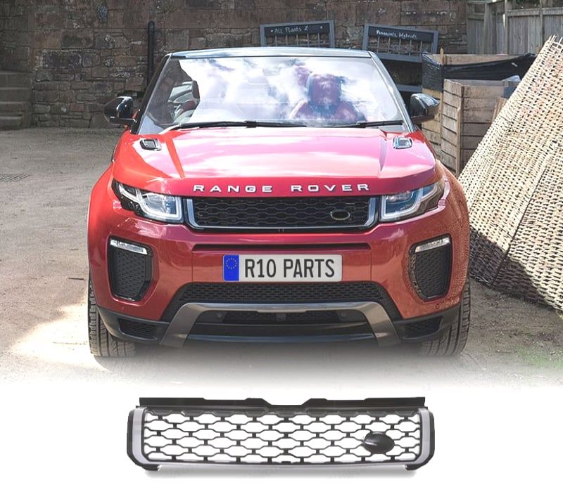 GRELHA RANGE ROVER EVOQUE LOOK DYNAMIC PRETO PRATEADO