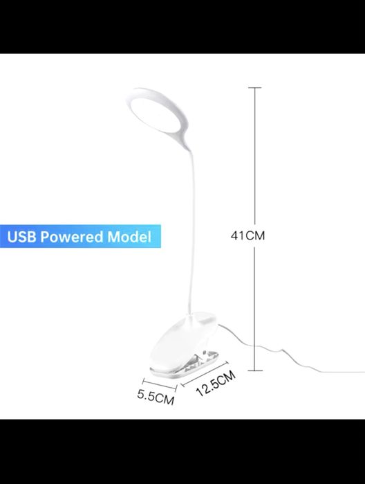 Беспроводная лампа usb с прищепкой/зажимом на аккумуляторе