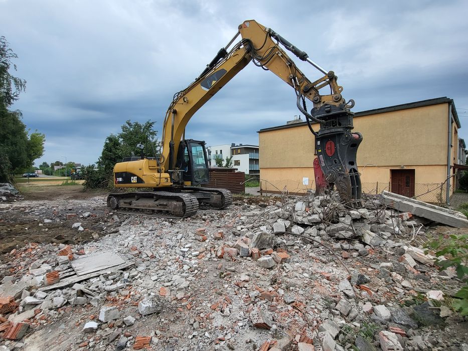 Rozbiórki wyburzenia młot transport gruzu rozbiórka