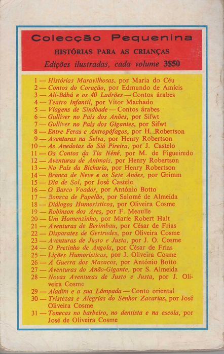 "As lições do Tonecas" - José de Oliveira Cosme