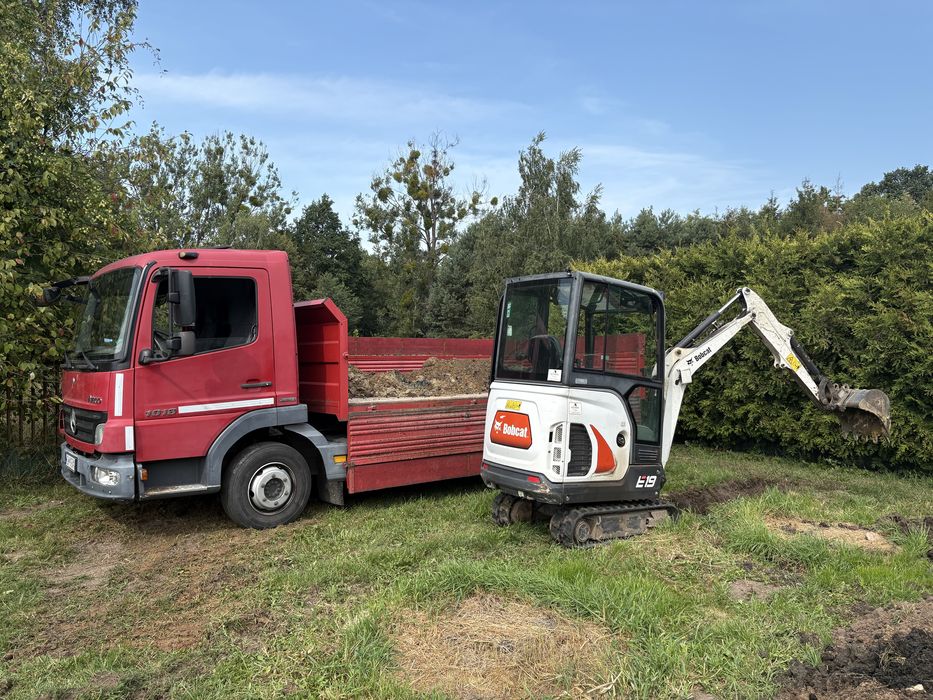 Usługi Koparko-Ładowarka, minikoparką, wywrotka8t,20t.