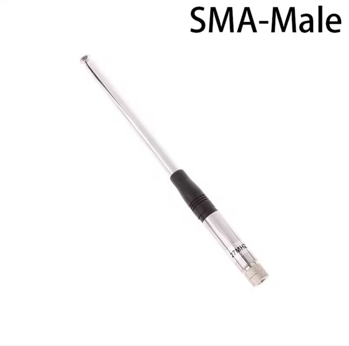 Antena teleskopowa CB 27 MHz 130cm  złącze  SMA - Male