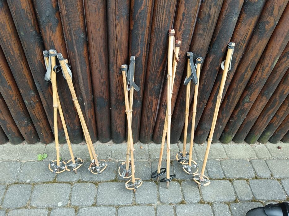 Bambusowe kijki narciarskie
