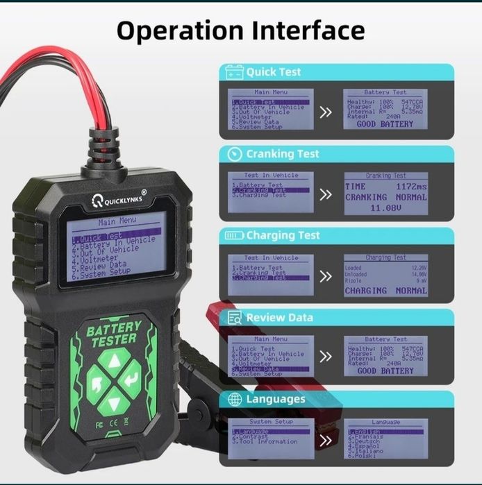 Тестер аккумулятора автомобильного