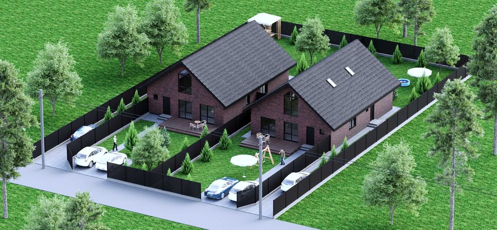 Дуплек 110 м2, 6 соток з Баварської кладки. Розтермінування