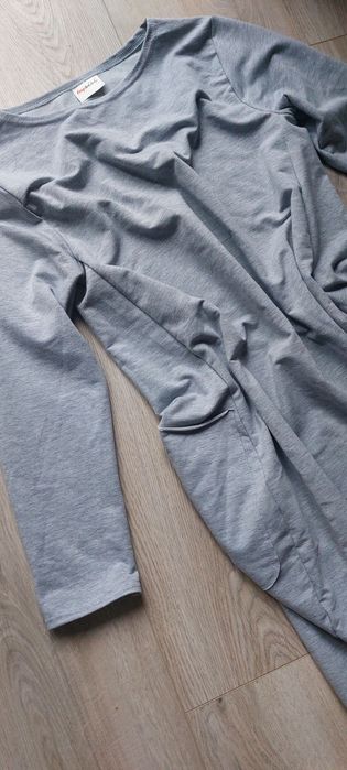 Szara sukienka oversize ciążowa rozm 44/46