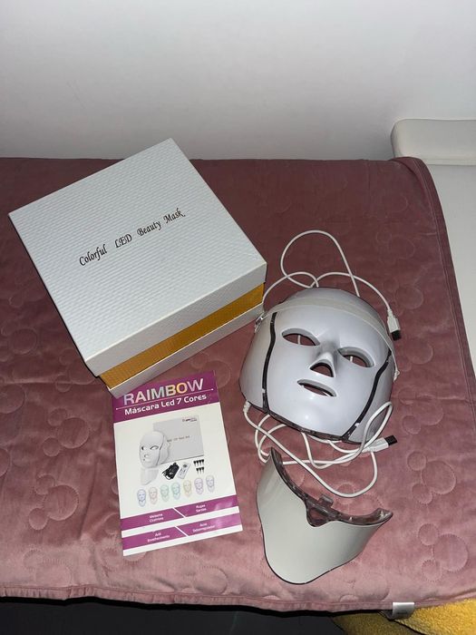 Máscara Tratamento Led para Rosto e Pescoço