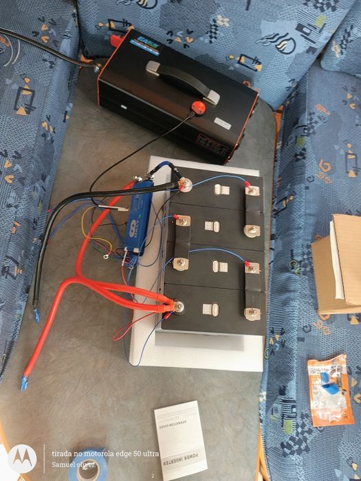 Kit solar bateria lifepo4 bms conversor