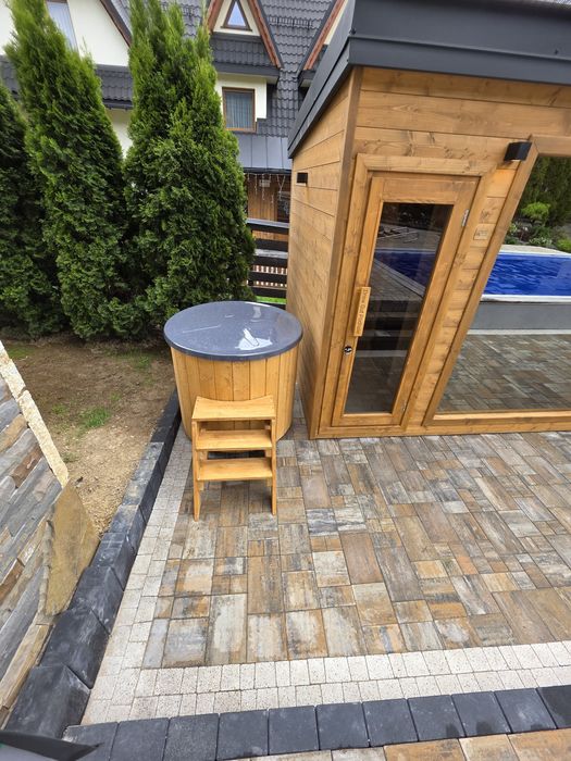 Strefa spa Sauna Balia ogrodowa