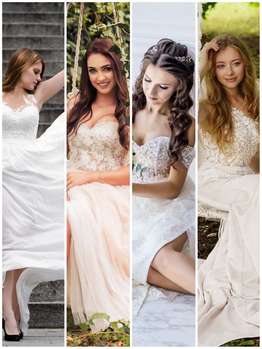 Suknia ślubna rozmiary fasony księżniczka syrenka tiul muślin