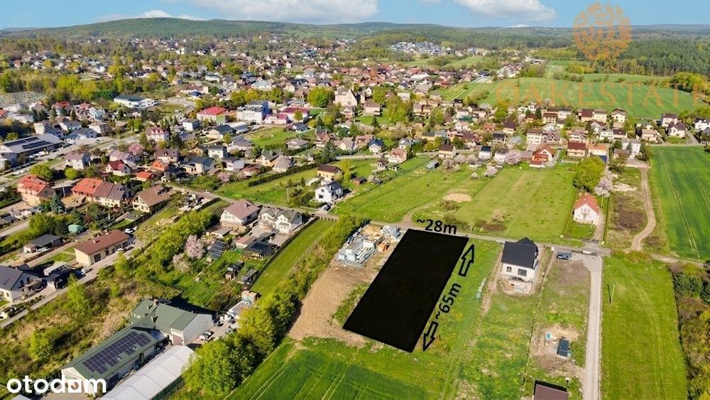Widokowa działka 1800m2 pod Kielcami MPZP