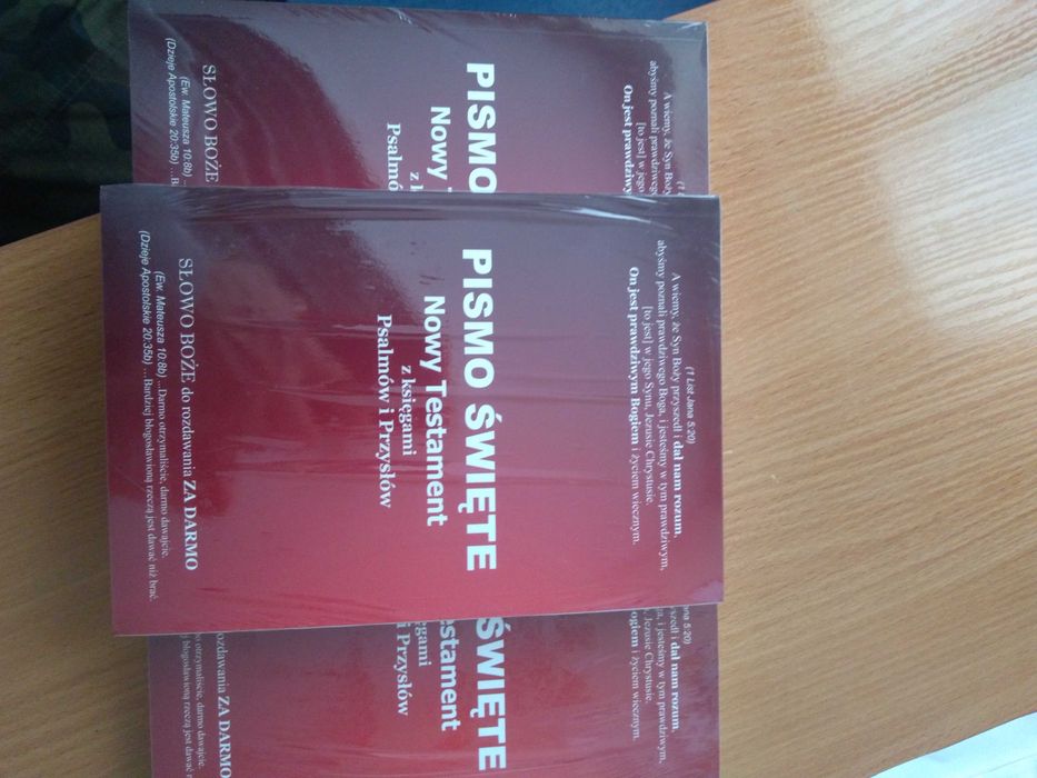 PISMO ŚWIĘTE Nowy Testament z księgami Psalmów i Przysłów