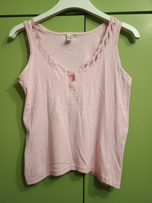 Różowa bluzka na ramiączkach roz.M