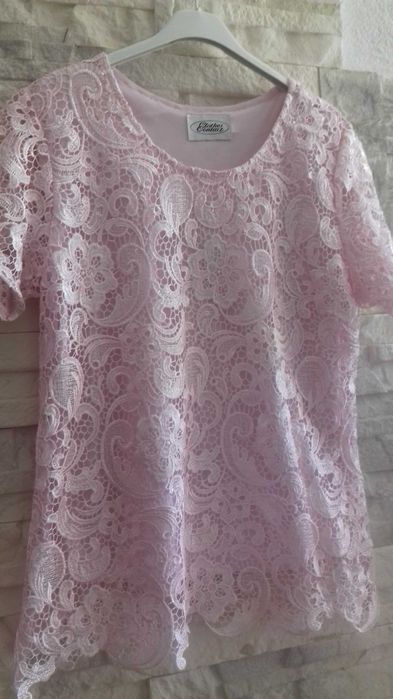 Bluzka różowa gipiura  L/40M/L