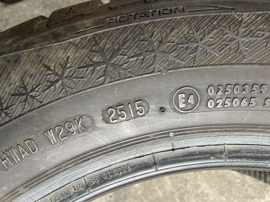 Шины 185/65 R15 Barum б/у 6,5мм зима 1шт L9