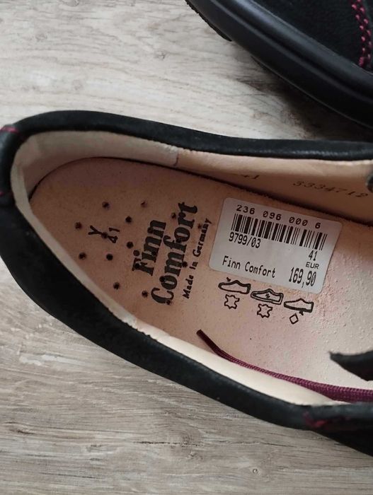 Finn Comfort Soho Black rozmiar 41 nowe buty