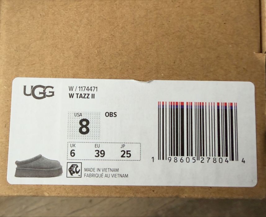 !Оригінал!  Нові в упаковці UGG  TAZZ II (2) GREY W1174471-OBS _проліт