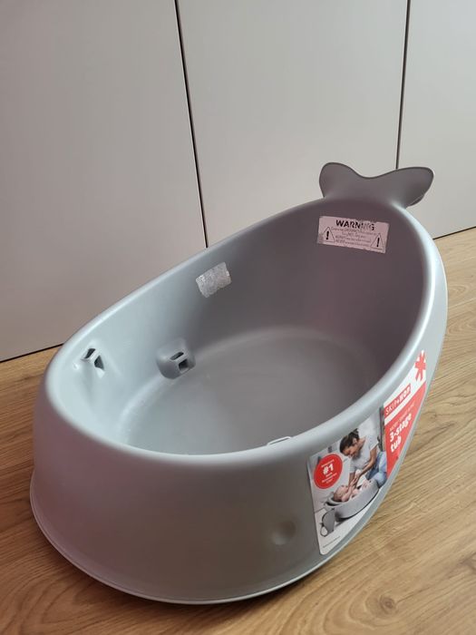 Skip Hop Wanienka 3-etapowa Wieloryb Moby Smart Sling Grey