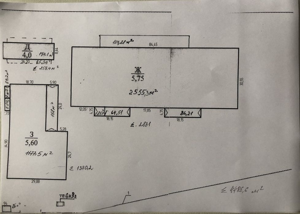 Продаж складської - виробничої бази, площа 4481 м.кв, ділянка 1,4 Га