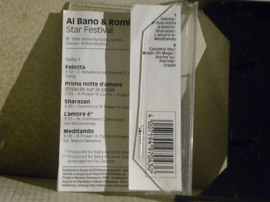 kaseta magnetofonowa Al Bano & Romina Power – Felicità